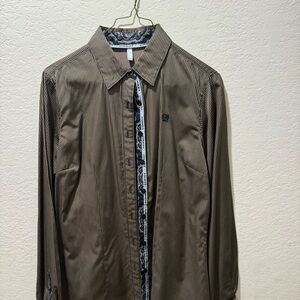 Cinch Brown Button Down Shirt Classic Style